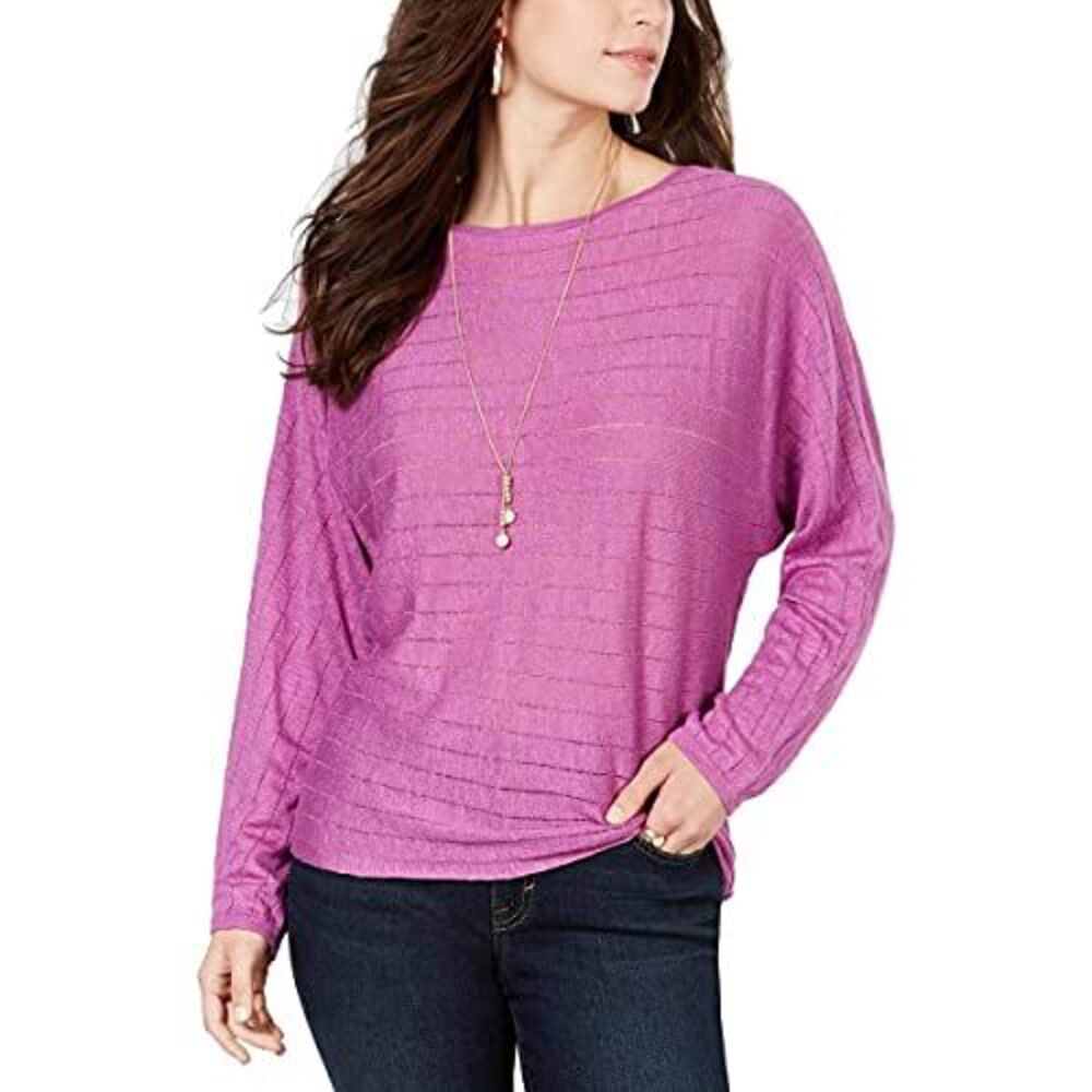 Style & Co Boat Neck Dolman Sleeve Sweater